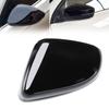 Black Car Left Rearview Mirror Housing Shell Cover Gloss Black Decor Cap