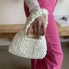 Осенне-зимняя новая корейская сумка из натурального плюша ручной работы, универсальная повседневная плетеная сумка