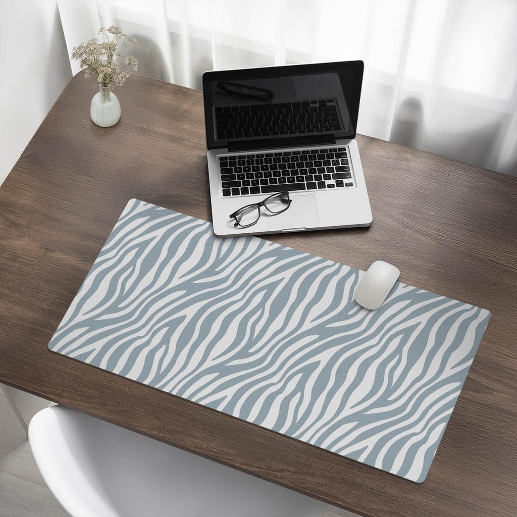 Anti-slip Protective Desk Mat with Zebra Print 90x45 cm