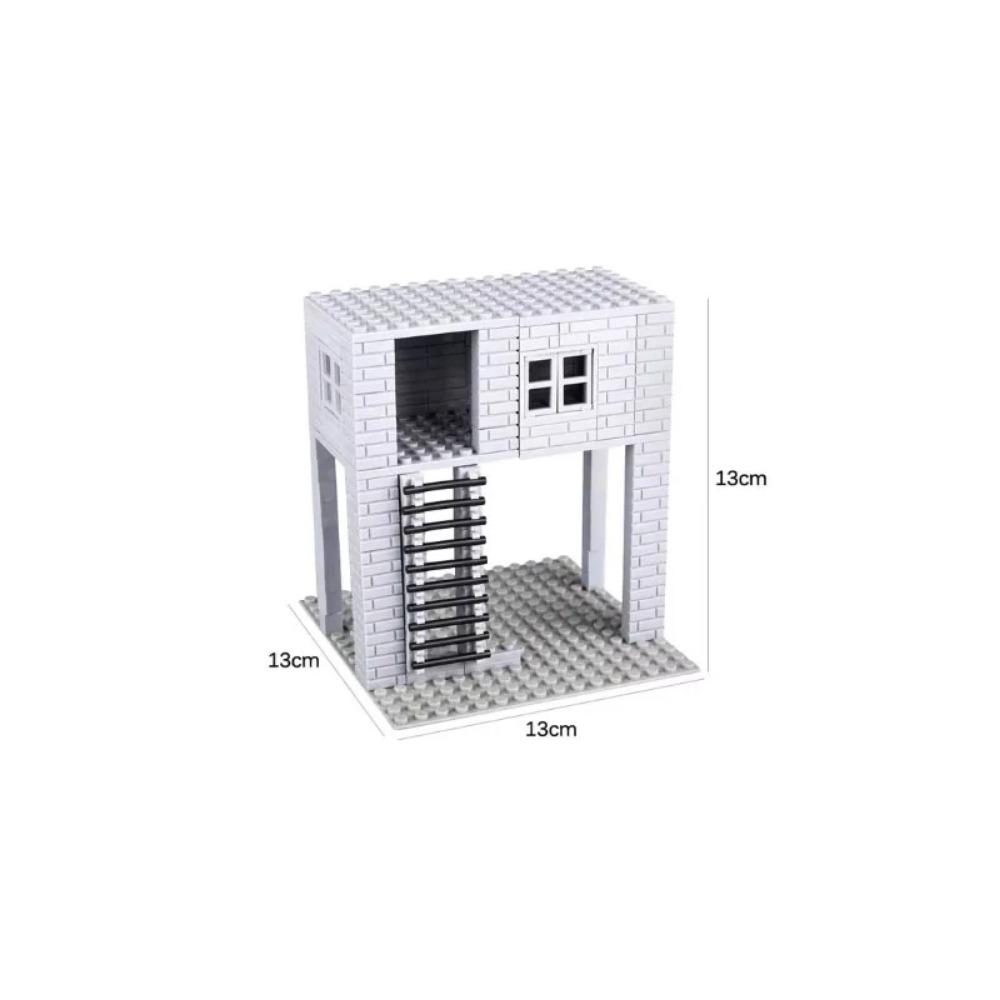 Конструктор Второй мировой войны Военное оружие Полицейский Солдат Фигурка Аксессуары Модель Кирпич Пистолет Пушка Пусковая установка Бункер Аванпост Игрушка X017