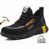 Comfortable Work Shoes for Men Anti Puncture Lightweight Work Shoes Breathable Safety Shoes Work Safety Sneakers with Steel Toe