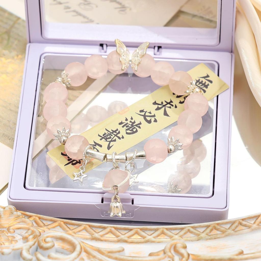 Браслет из звездного стекла «Новая Луна» женский ins нишевый дизайн бабочка звезда подруга студентка браслет премиум будуар