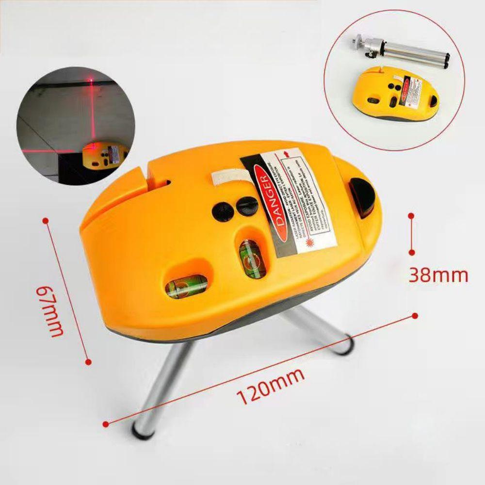 Mouse Type Vertical Level Mini Portable 90 Degree Right Angle Infrared Laser Level Decoration Wiring Plastic Measuring Tool