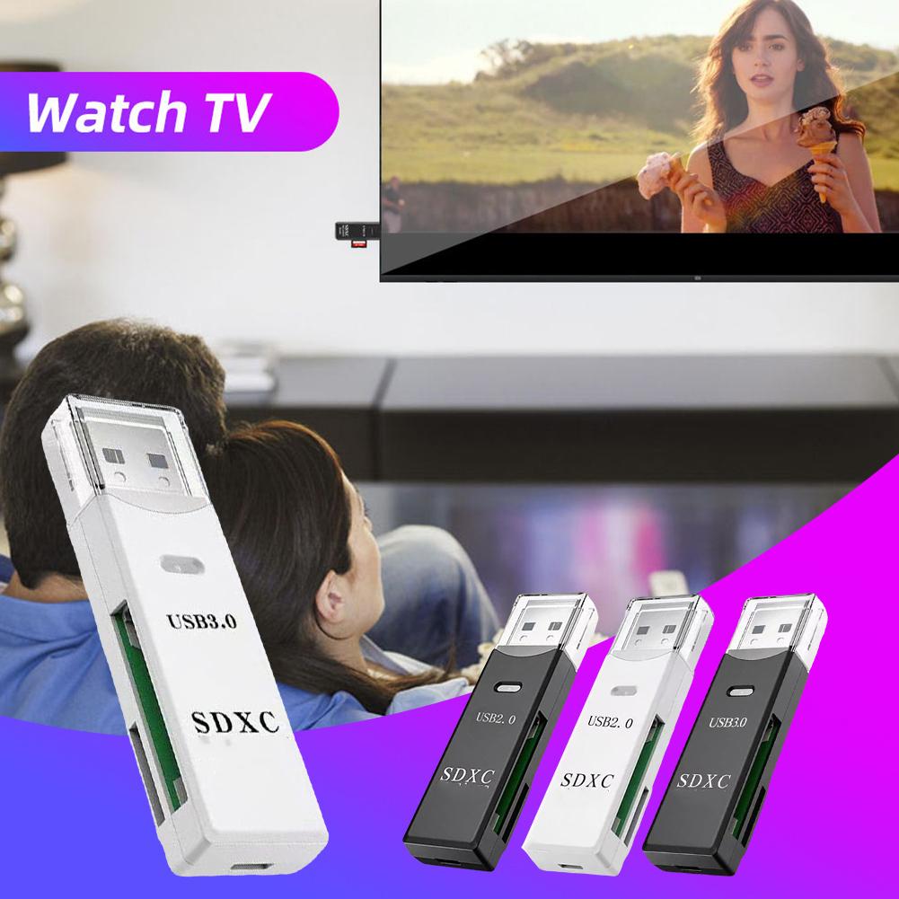 Кардридер USB3.0 для Micro SD TF адаптер для чтения карт памяти высокоскоростной 2 в 1 кардридер для телефона ПК ноутбука аксессуары