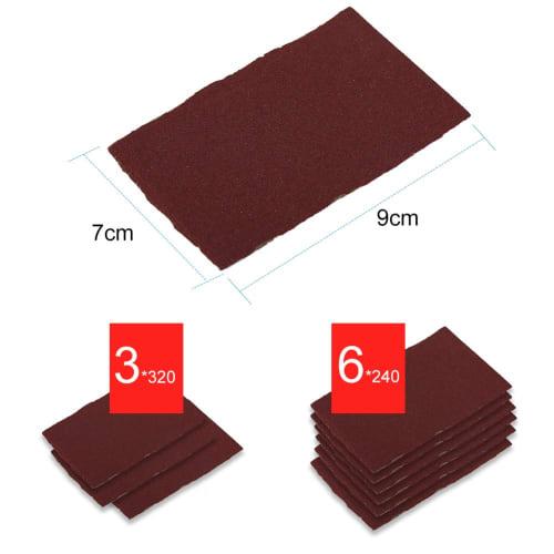 Alomejor Набор костяных порожков и сёдел для гитары с напильником для порожков и наждачной бумагой, набор для ремонта гитары для улучшения качества звука, детали струнных инструментов и основное