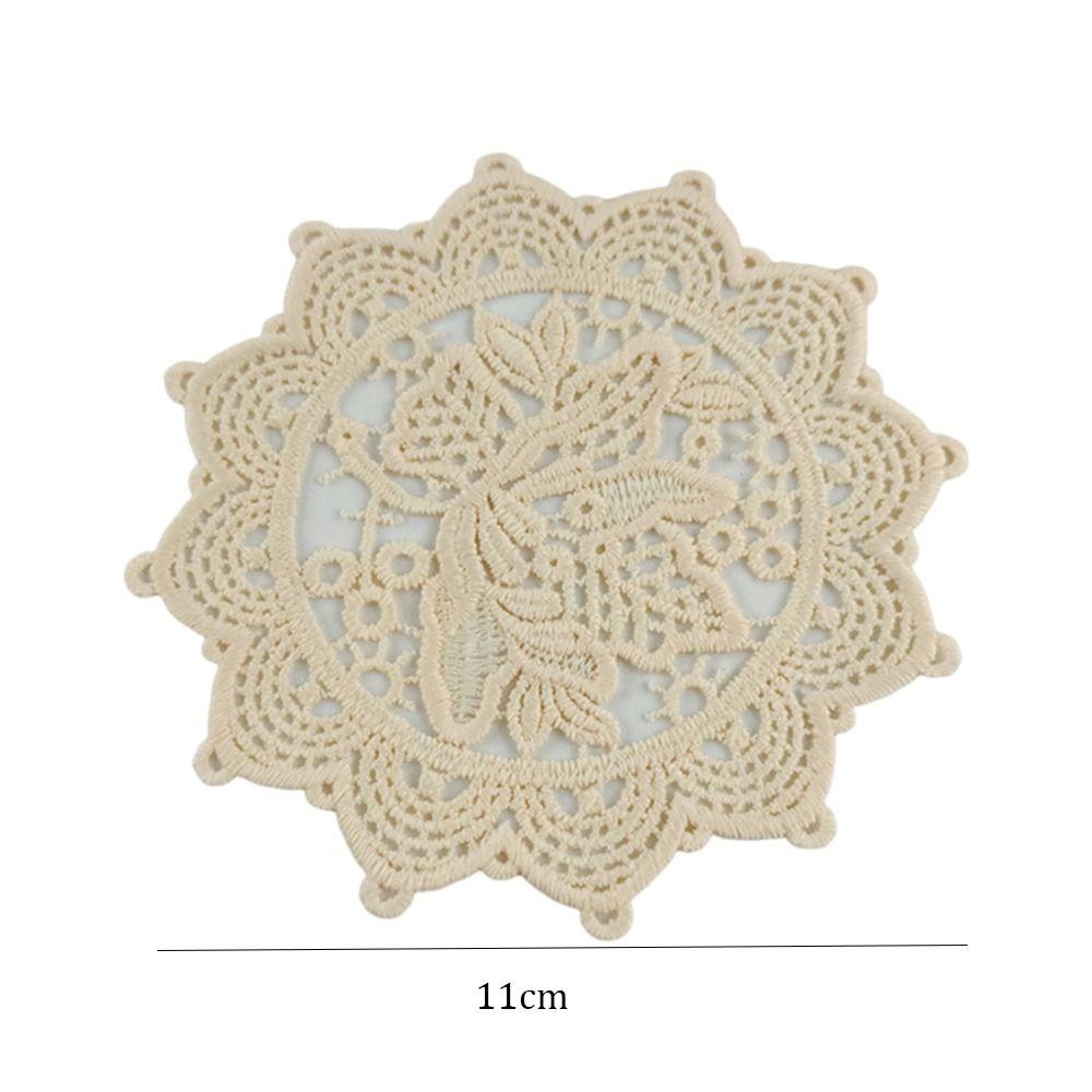 Кухонные принадлежности Изоляция Обеденный коврик Салфетка Чехол для стола Кружево Вышитая подставка под стакан