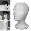 Foam Head for Wigs Female Mannequin Head Headset Wig Display Stand Hairpieces Hats Holder Lightweight Cap Stand for Home Salon Travel