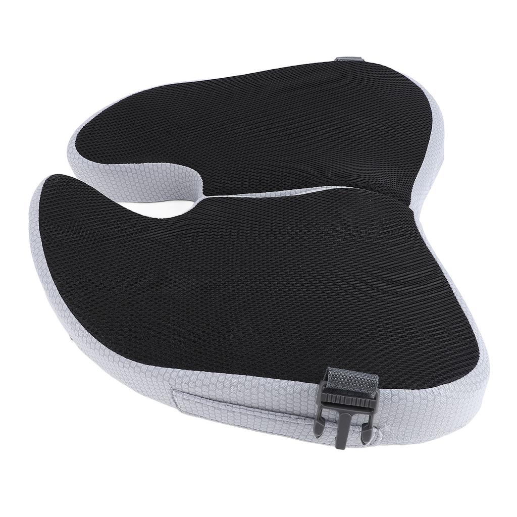 Подушка для сиденья офисного кресла 45x39x8 см, складная, с эффектом памяти, дышащая, с пряжкой-фиксатором