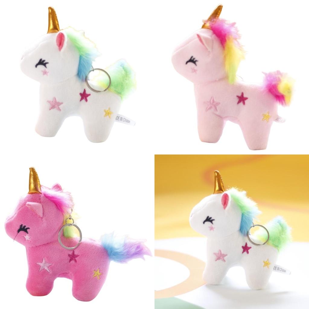 Милый плюшевый брелок в виде радужного единорога оптом, подвеска в виде мягкой игрушки для сумок для девочек