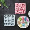 Силиконовая форма летняя пляжная для шоколада, конфет, шоколадная форма для тропической летней вечеринки, морская форма для желе, печенья, кубиков льда
