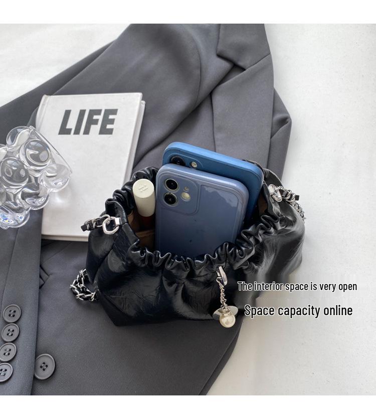 Трендовая дизайнерская женская сумка-ведро на цепочке через плечо и кроссбоди 2023