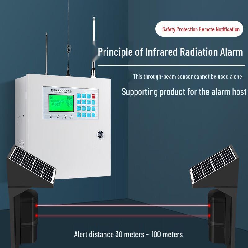 Jinshengan Solar Wireless Outdoor Infrared Beam Detector