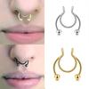 Hot Sale Gifts Fake Septum Nose Ring Jewelry Stainless Steel Non Piercing