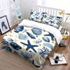 Blue starfish and seashells. Bedding sets Duvet cover sets Duvet covers Pillowcases(1 * Duvet Cover 2 * Pillowcases without duvet insert)