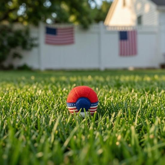 Patriotic Footbag Soft Fabric Kids Adults American Kick Ball for Flag Color Outdoor