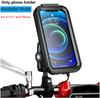 Motorcycle Motorbike Phone Holder Waterproof Cellphone Case Stand Support Double Socket Arms Aluminium Base