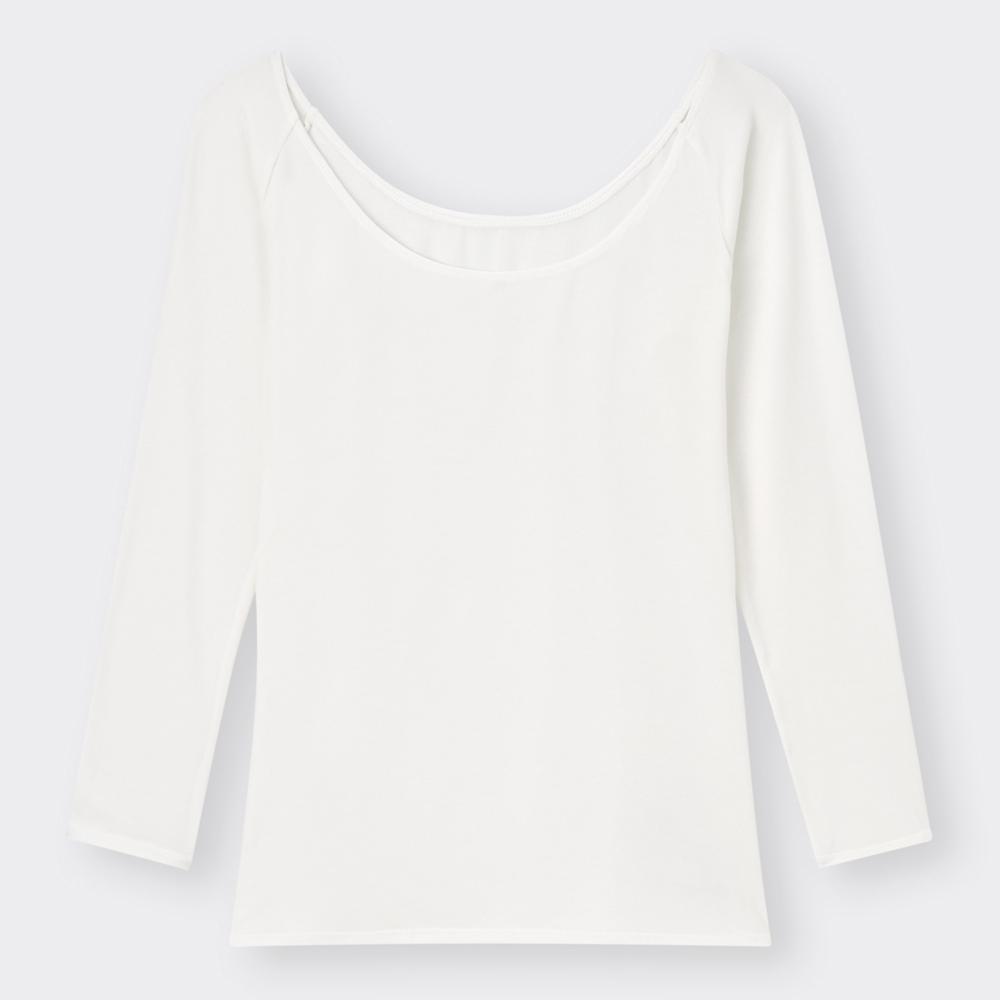 Gu Style Heat с широким воротом T 8 4 рукава 