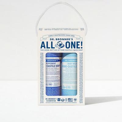 Чистое кастильское мыло Double Special (Бэби 240мл + Мята 240мл)