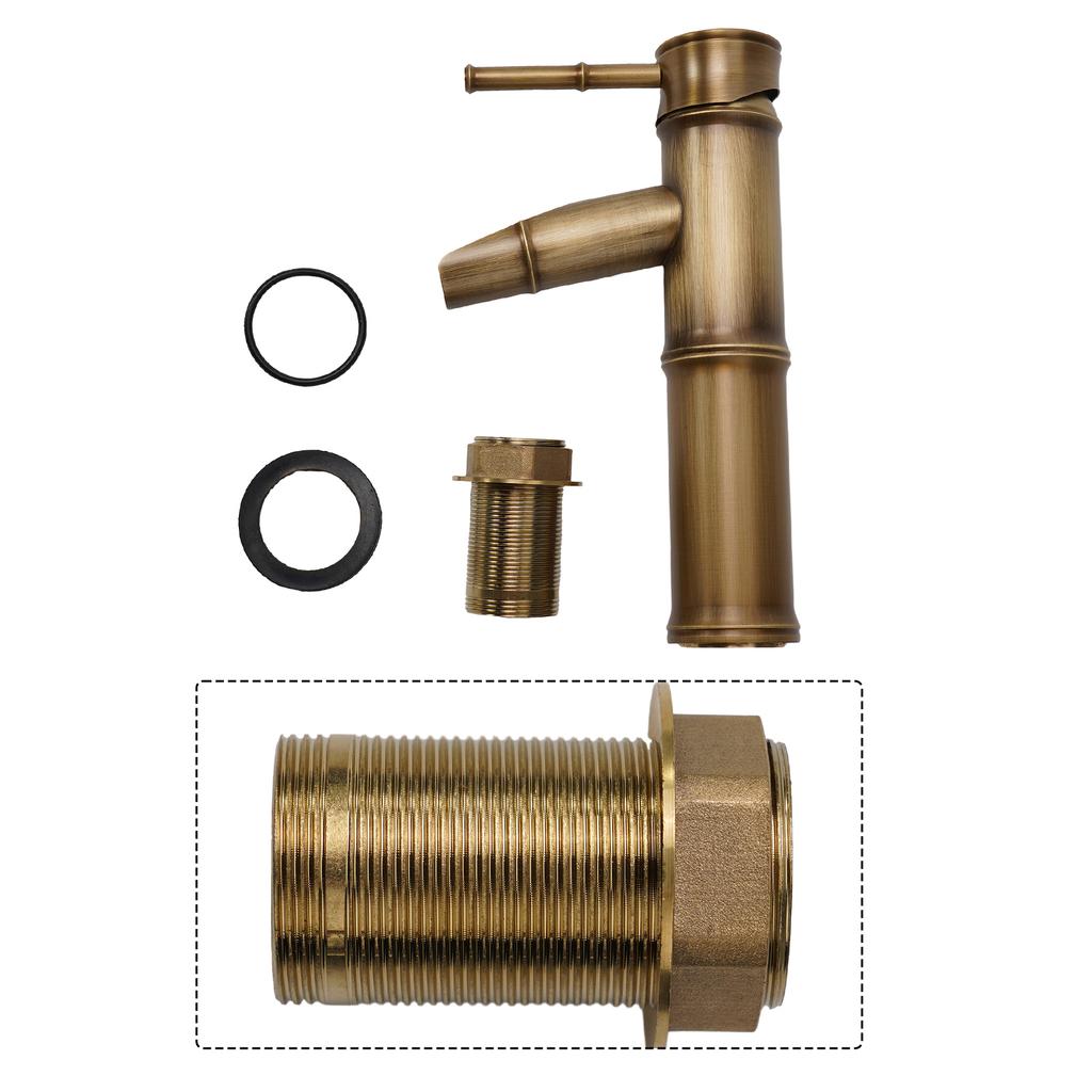 Смеситель для ванной комнаты с одной ручкой и отверстием для раковины, смеситель для раковины, античный латунный кран для подачи горячей и холодной воды