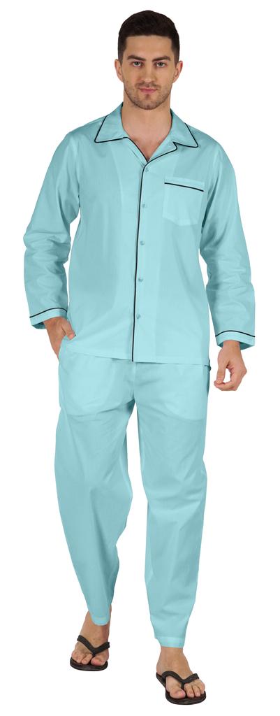 Inkmeso Мужские хлопковые пижамы, однотонная одежда для сна, одежда для дома, пижамный комплект с верхом и низом