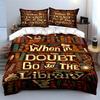 Bookshelves and motivational text. Bedding sets Duvet cover sets Duvet covers Pillowcases(1*Duvet Cover 2*Pillowcases without duvet insert)
