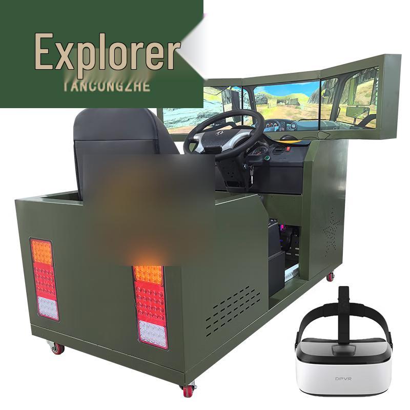 Static Single-seat VR Car Driving Simulator