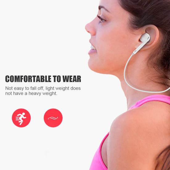 Спортивные Bluetooth-совместимые стереозвуковые микрофоны-вкладыши для ношения на шее беспроводные наушники