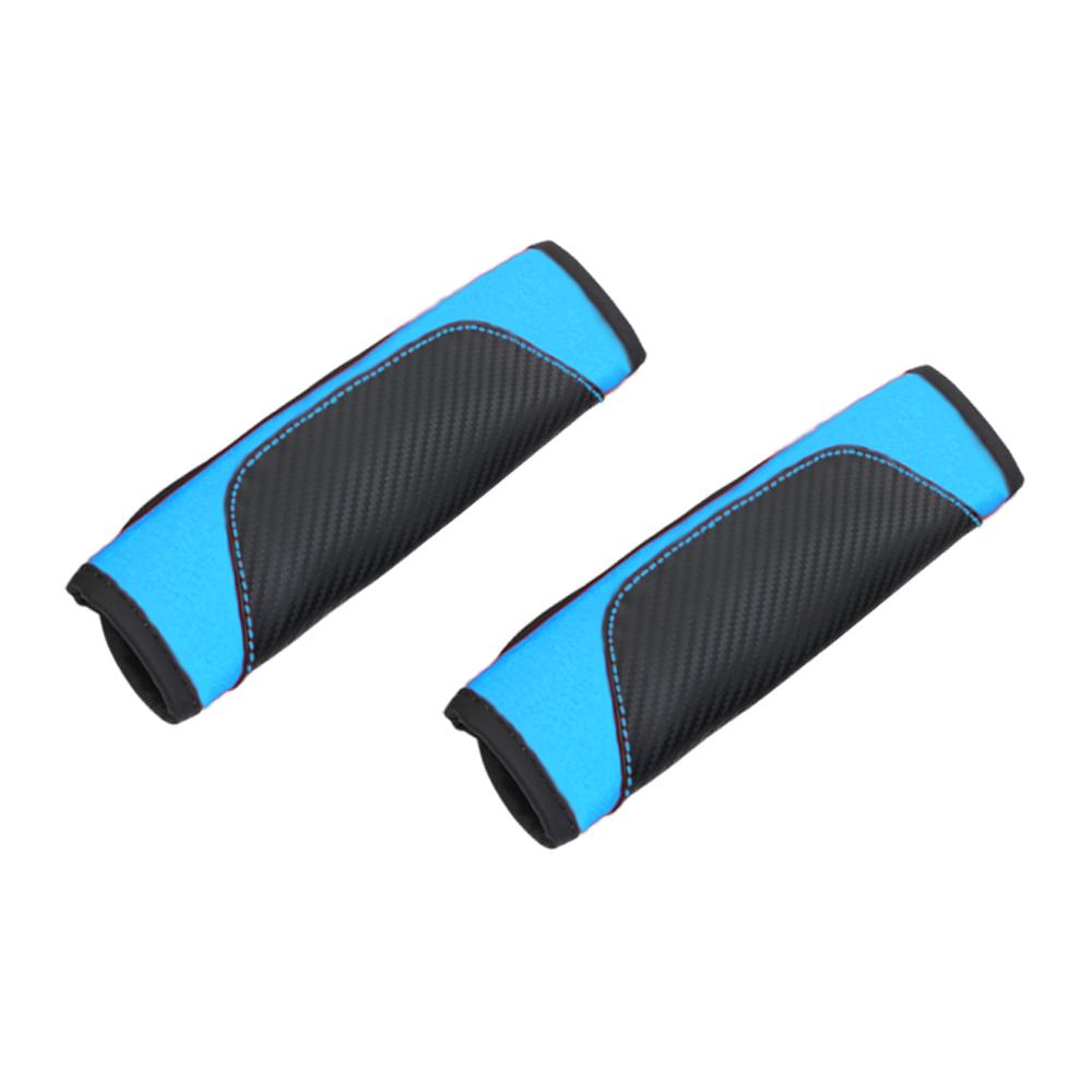 Car Seat Belt Shoulder Protector Universal Carbon Fiber Leather Shoulder Pad Summer Winter Breathable Safety Belt Accessories