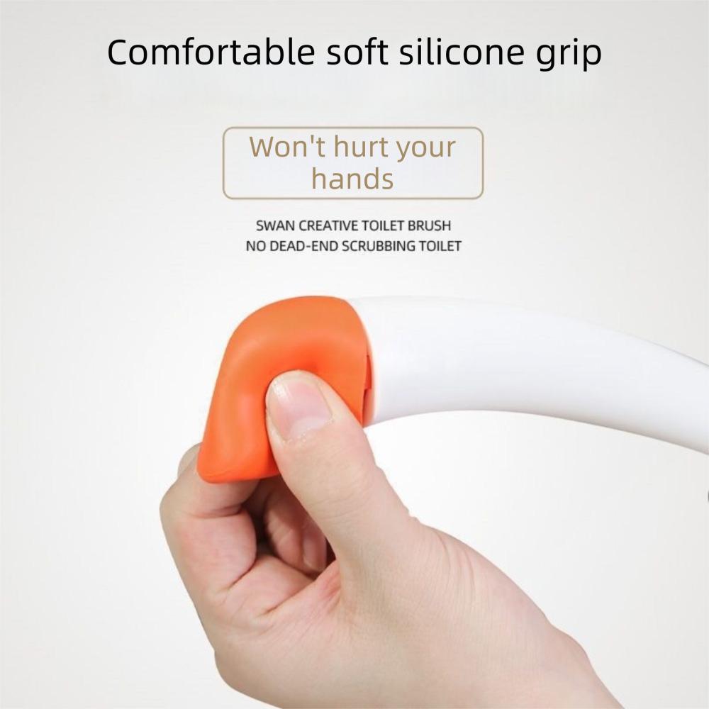 Plastic Bathroom Cleaning Brush Cute Swan Shape Toilet Bowl Cleaner Bathroom Accessories