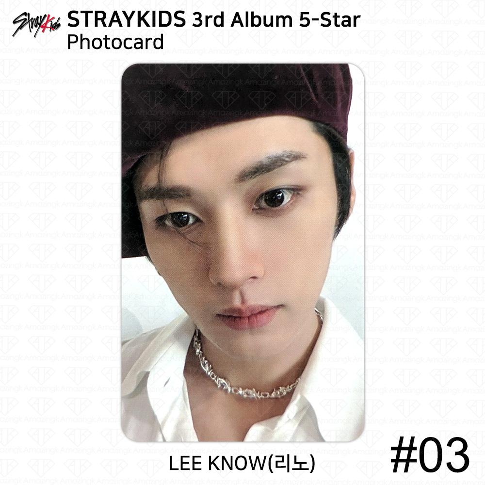 Stray Kids 3-й альбом, 5-звездочная официальная фотокарточка, стандартная версия, цифровая упаковка, версия KPOP
