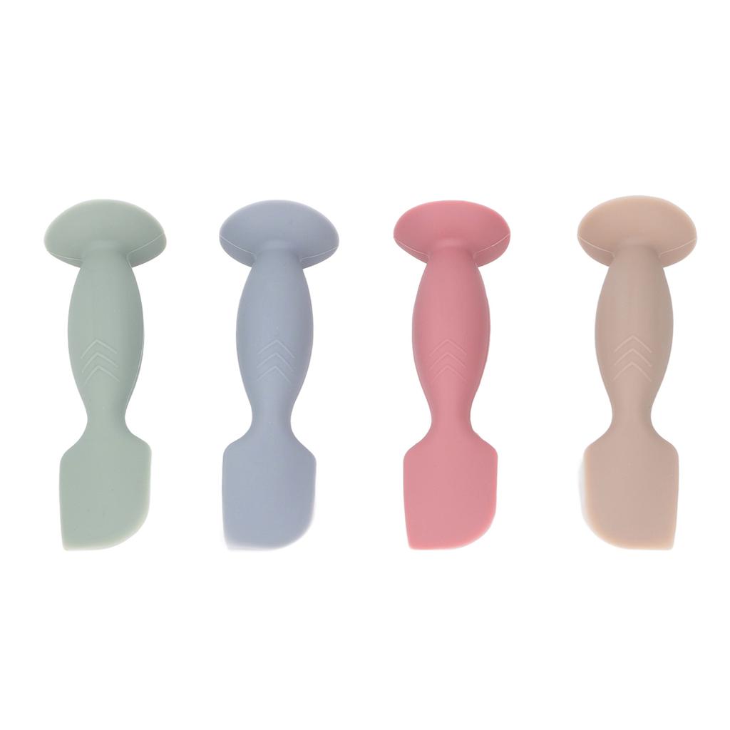 4 шт. Детский шпатель для крема для подгузников, мягкий, для новорожденных, силиконовый аппликатор для детской попы