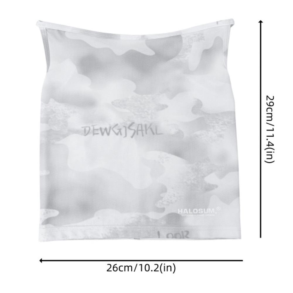 Ear Hanging Sunshade Veil Face Cover Shading Ice Silk Face Mask Sunscreen Face Mask  Sports