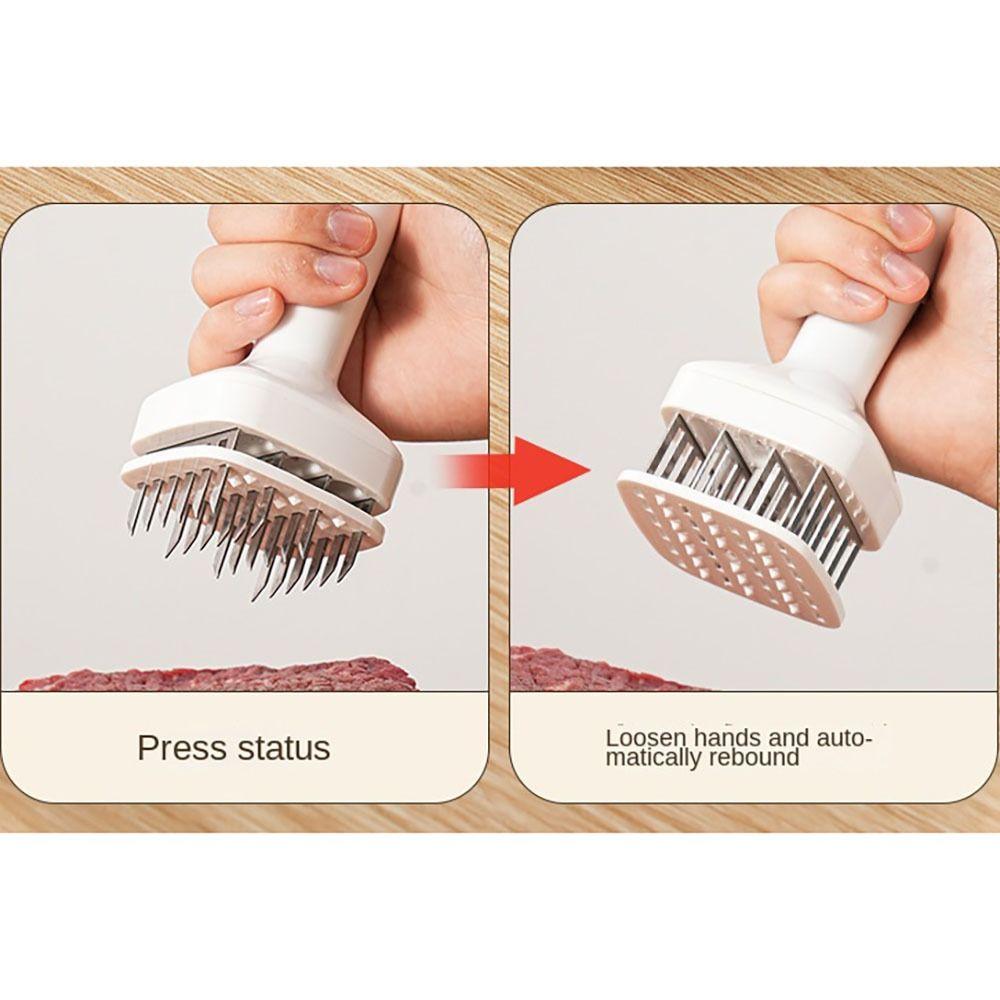 Нержавеющая сталь Отбиватель для мяса 24 острые иглы Мясной молоток Легче в использовании Кухонный инструмент