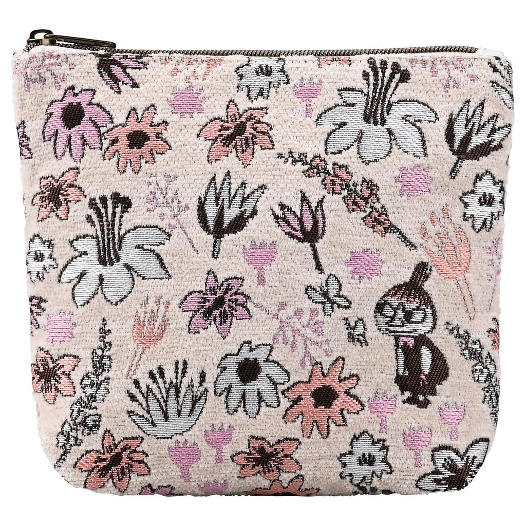 Marushin Moomin Pouch with 1425013700 H17 X X D15cm "Playing Flowers" Approx. W21.5
