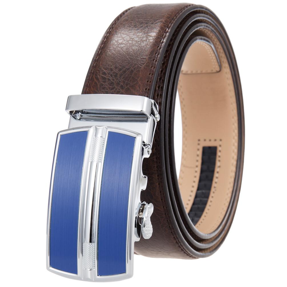 5шт. Ремень с автоматической пряжкой, воловья кожа, ремень, мужской Ly36-0257-1