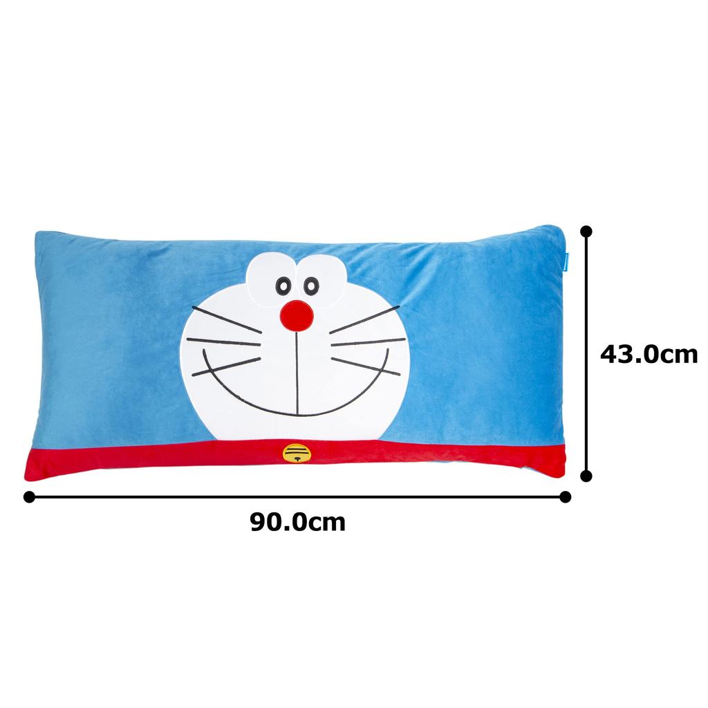MORIPiLO Подушка Morishita Doraemon 43x90 см для детей и взрослых, мягкая игрушка, подушка, товары для персонажей Shogakukan, синяя 4620269