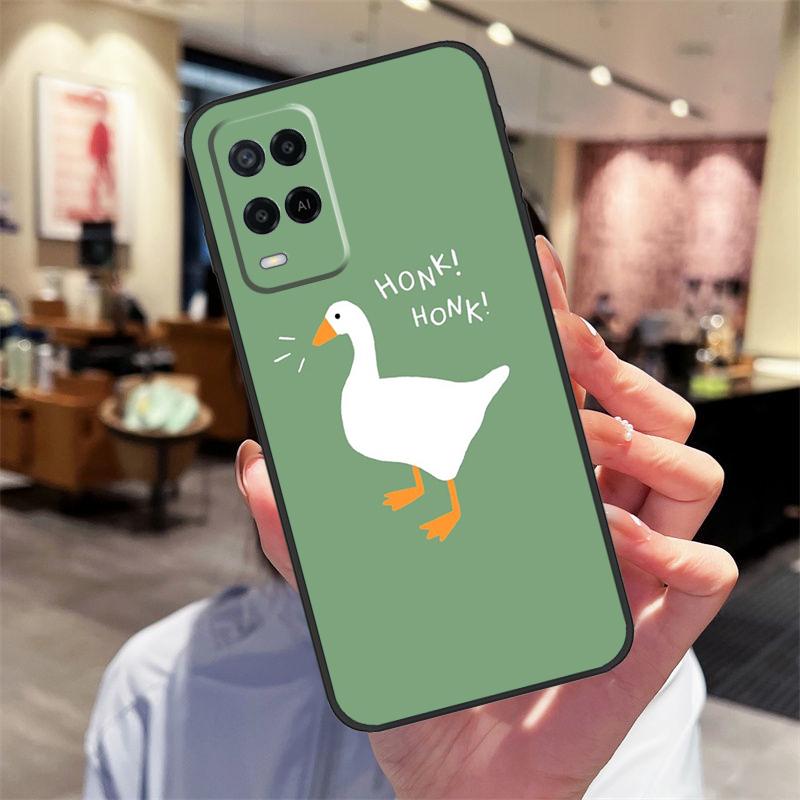 Cartoon Cute Goose Game Case For Oppo A78 A98 A79 A18 A38 A58 A40 A60 A80 A16 A76 A96 A15 A74 A94 A54 A17 A77 Cover