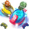 KaeKid Dinosaur Toy Cars, Remote Control Cars for Kids, Popular Set of 2, Electric RC Bumper Cars for Ages 3 and Up, Moving Toy with LED Lights, Music