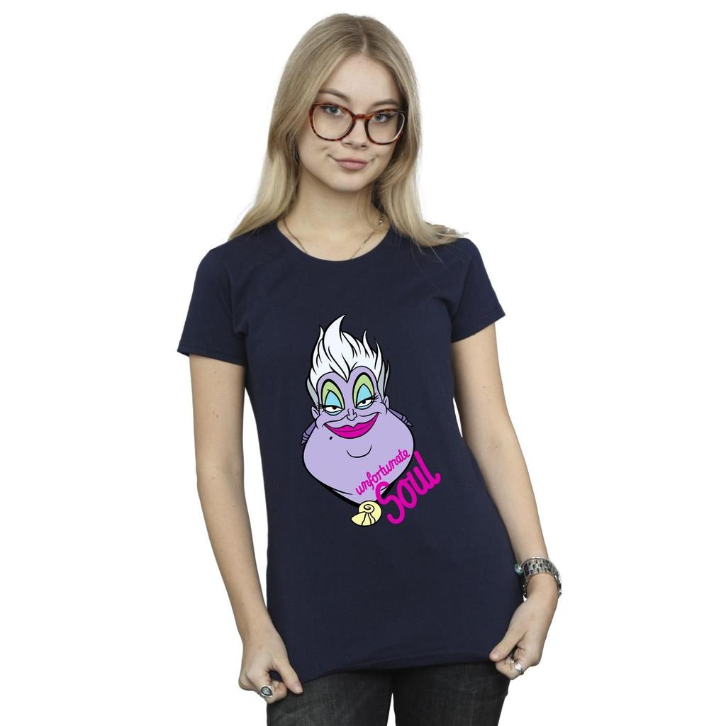 Disney Womens/Ladies Villains Ursula Unfortunate Soul Cotton T-Shirt