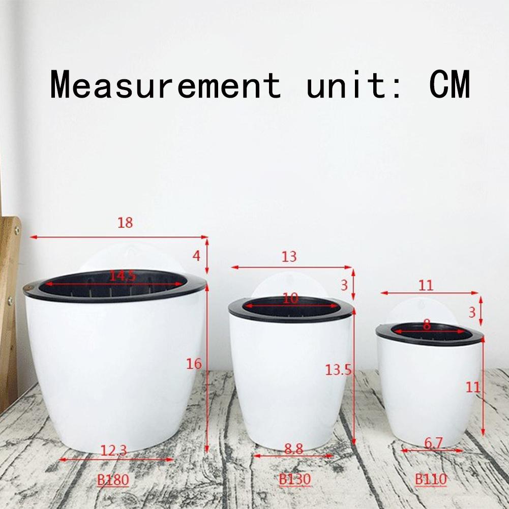 Настенный цветочный горшок, автоматический водопоглощающий пластиковый круглый креативный настенный зеленый горшок Luo, маленький цветочный горшок