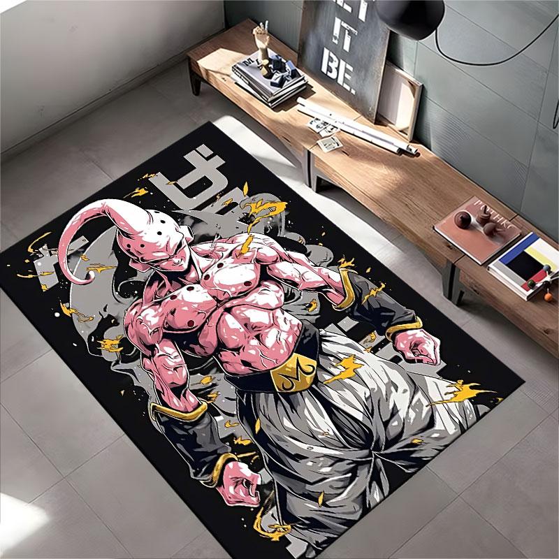 Pink Alien Warrior Carpet Design suitable as a non-slip mat for the living room or bedroom sofa