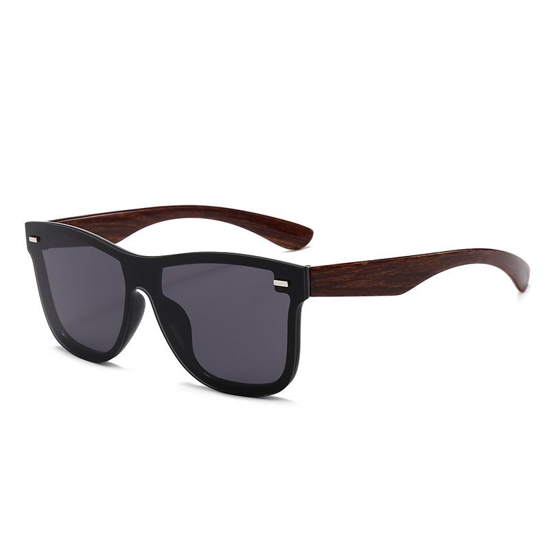 Солнцезащитные очки Real Film Mercury Glasses One-Piece Ink Decorative Anti-Wood Grain Безрамочные цветные солнцезащитные очки
