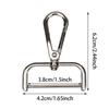 1pc Zinc Alloy Detachable Snap Hook Trigger Clips Buckles for Strap Belt Keychain Webbing Pet Leash Leathercraft Hooks 4 Sizes