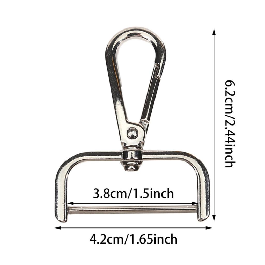 1pc Zinc Alloy Detachable Snap Hook Trigger Clips Buckles for Strap Belt Keychain Webbing Pet Leash Leathercraft Hooks 4 Sizes