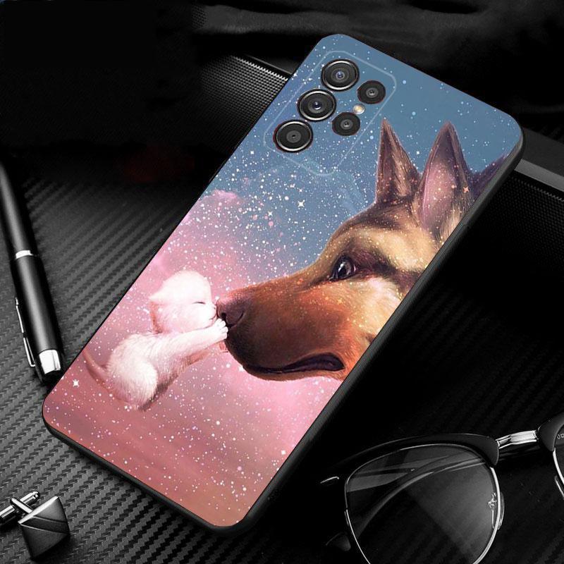 Чехол для телефона с изображением немецкой овчарки для Samsung S25 S24 S23 S22 S21 S20 Ultra S20 S22 S21 S10E S20 FE S24 Plus
