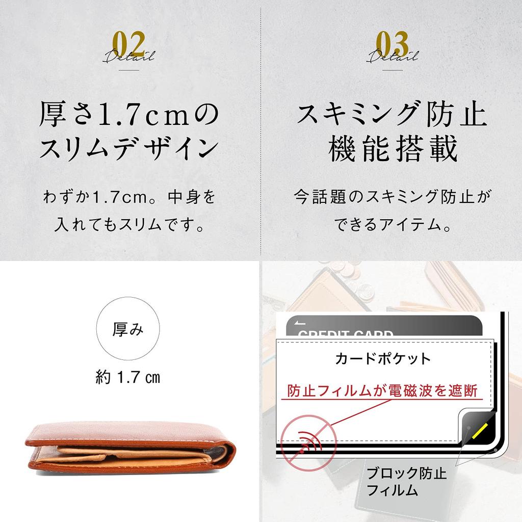 Кошелек мужской Mura Bifold из натуральной итальянской кожи, кожа full-grain, защита от скимминга, (Итальянский/Верблюжий)