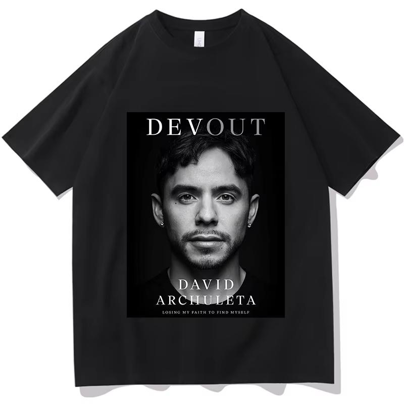 Альбом Дэвид Арчулета EP Devout Печатные Футболки Мужские Женские Летняя Хлопковая Одежда Повседневная Мода Футболка с Круглым Вырезом и Короткой Рукавом -...