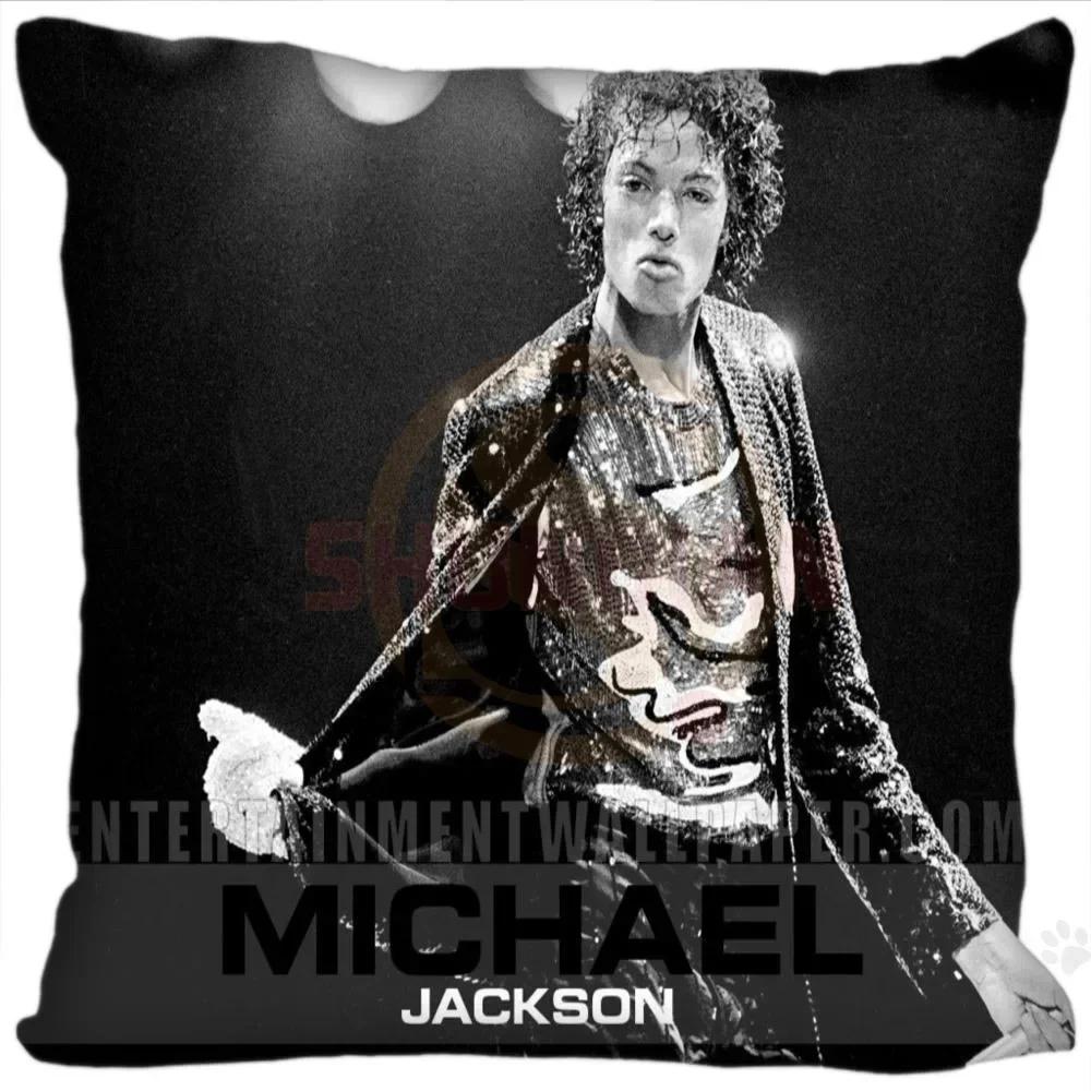 Наволочки с изображением суперзвезды Майкла Джексона, квадратные, на молнии, модные, наволочки с изображением суперзвезды Майкла Джексона, 20x20 см, 35x35 см, 40x40 см, прямая поставка
