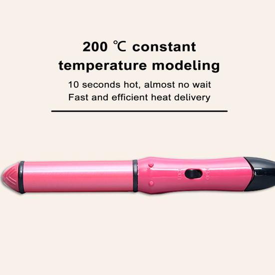 Выпрямитель для волос с плоским утюгом и пластиной с керамическим покрытием, быстрый нагрев, 2-в-1, многофункциональная укладка волос без вьющихся волос, бигуди, профессиональный утюжок для волос