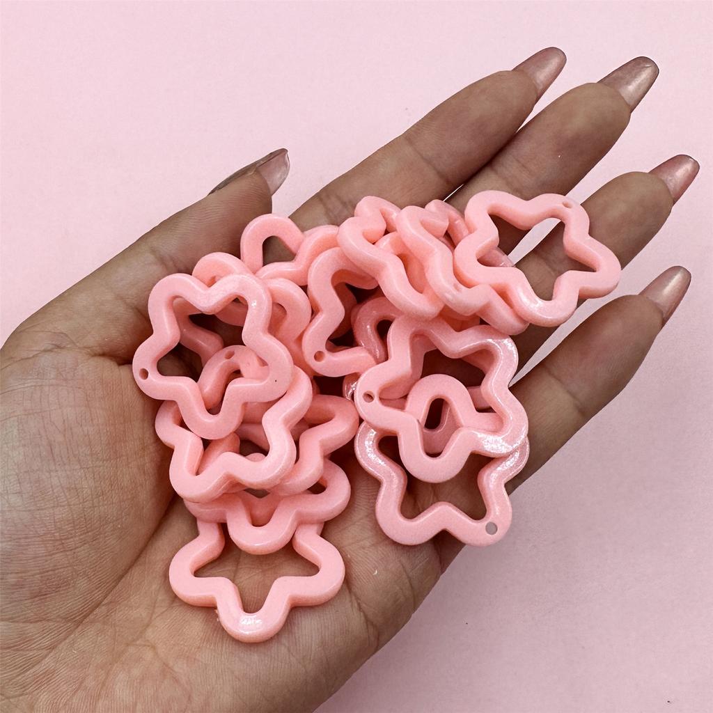 Высококачественная подвеска в виде звезды пентаграммы, 40 шт., подвески цвета конфет для ожерелья, сережек, изготовление украшений своими руками, 30 мм, акрил